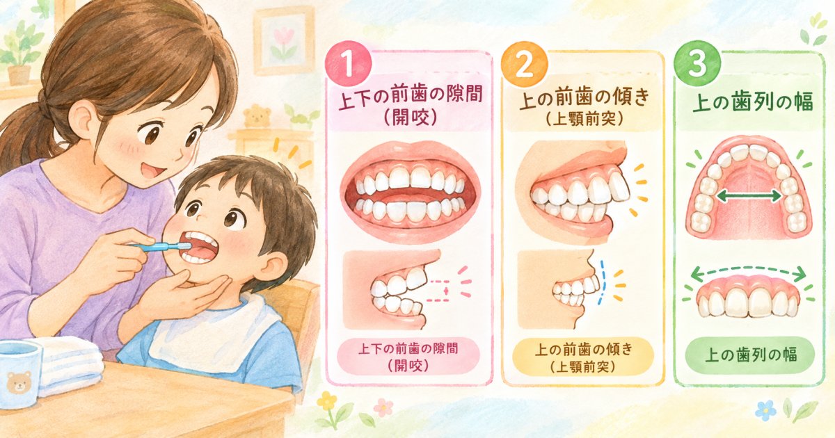 仕上げ磨きで見える前歯の隙間は、歯科で確認すべきサイン?